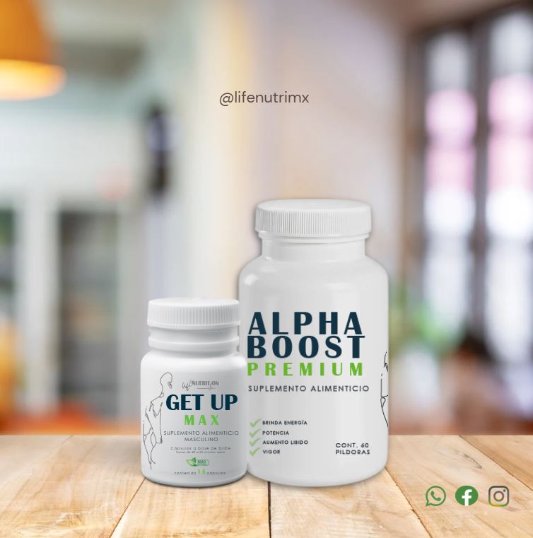 Promoción combo Get Up + Alpha Boost